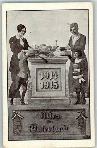 1916 Alles fürs Vaterland Gold und Schmuck für Kriegsfinanzierung