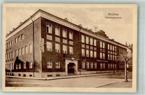Weiden 1928 Oberrealschule Mittelbug