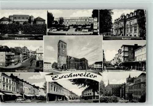 Eschweiler Oberschule Rosenallee Marienstraße Neustraße St. Peter u. Paul BIAG Zukunft Rathaus Grabenstraße Hospital