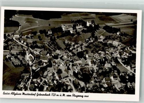 Grönenbach 1939 Fliegeraufnahme Strähle