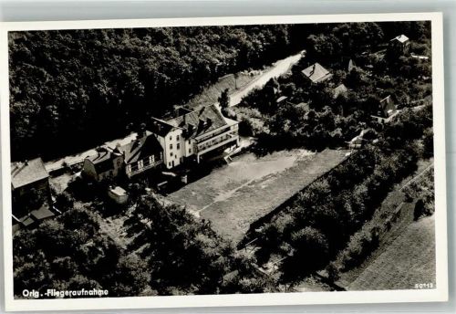 Stecklenberg 1939 Fliegeraufnahme der Jugendherberge