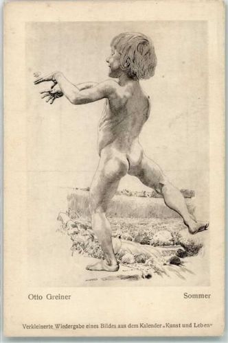 Otto Greiner Sommer Kind tanzt