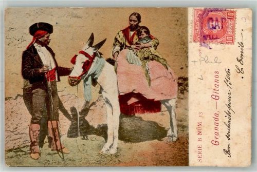 Granada Esel Tracht Gitanos Marke bildseitig