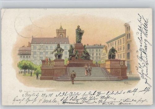 Berlin Mitte Neuer Markt Lutherdenkmal sign.