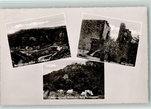 Nideggen Burgruine Bergstraße Brück Campingplatz Burg