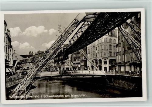 Elberfeld am Islandufer Foto 1947 AK