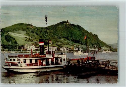 Königswinter Fähre an der Anlegestelle 1956 AK