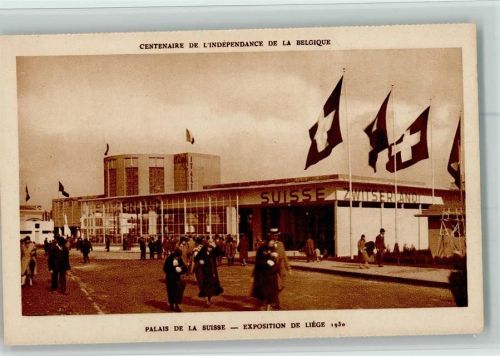 Palais de la Suisse 1930, offiz. AK