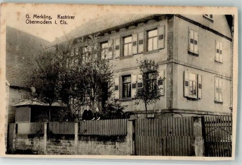 Obermodern-Zutzendorf Foto AK G. Merkling Kastrirer