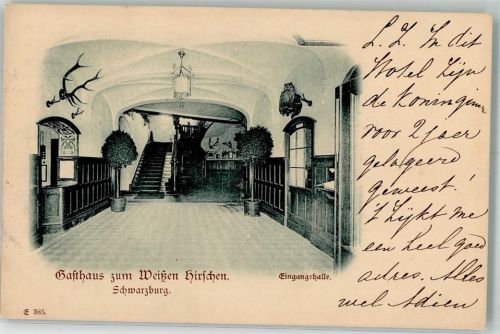 Schwarzburg Gasthaus zum weißen Hirschen