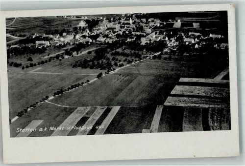 Stetten 1943 Fliegeraufnahme des Ortes