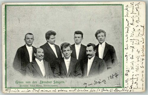 Dresden 1904 Sängergruppe Direktion Oskar Müller