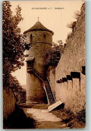W8803 Rothenburg ob der Tauber Strafturm ca 1930 AK Gefängnis