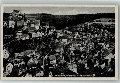 Altensteig 1942 Stempel zürück Adressat im Krankenhaus