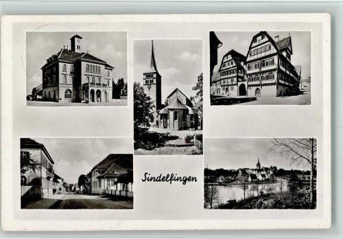 Sindelfingen Ortsansichten Kirche Fachwerkhaus Mehrfachaufnahme