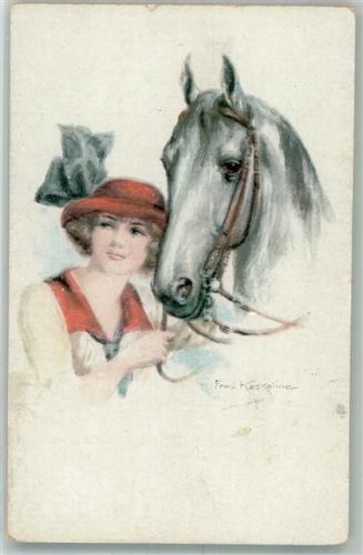 Verlag WS + SB Nr. 5557 Frau mit einem Pferd
