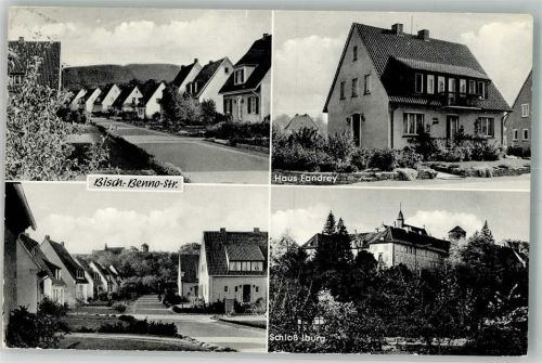Bad Iburg 1965 Schloss Pension Fandrey Bisch-Benno Straße