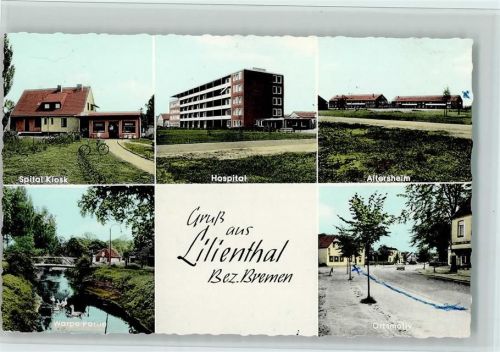 Lilienthal Spital Kiosk Hospital Altersheim Wörpe Partie Ortsmotiv Mehrfachaufnahme