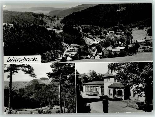 07343 O6860 Wurzbach - Ortsansichten 3-Bildaufnahme