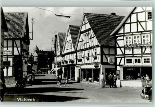 Waldeck Ortsansicht Fachwerkhäuser