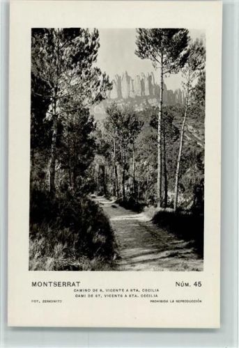 Montserrat Weg nach S. Vicente Camino de S. Vicente a Sta. Cecilia