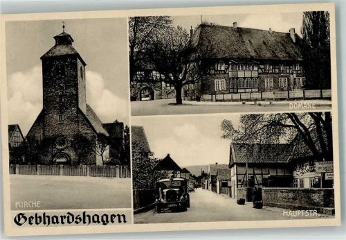 Gebhardshagen Kirche Domäne Hauptstraße LKW