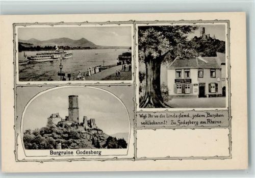 Bad Godesberg Burgruine 3-Bildaufnahme