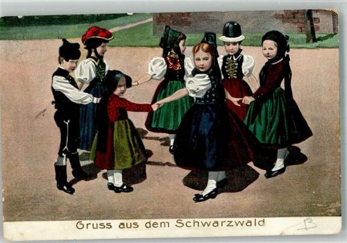 1909 Prägedruck Verlag Guggenheim 13779 Kinder Ringelreigen