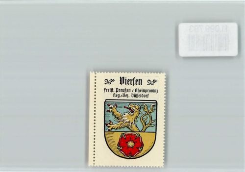 Viersen Vignette Wappen Kaffee Hag ca 1920-1940