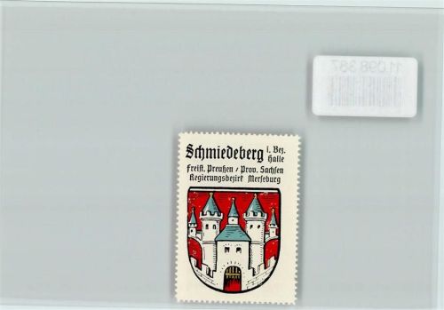 Schmiedeberg Vignette Wappen Kaffee Hag ca 1920-1940