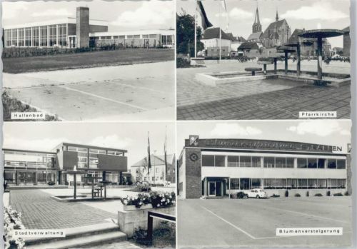 Straelen Hallenbad Stadtverwaltung Pfarrkirche Blumenversteigerung