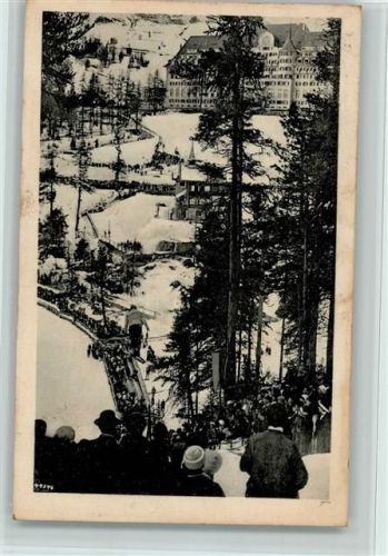 Piz Suvretta 1920 Skisprung Julierschanze AK