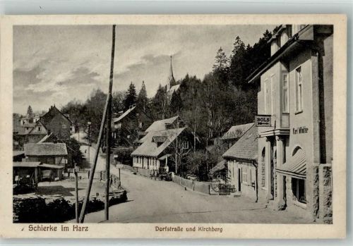 Schierke Dorfstraße und Kirchberg