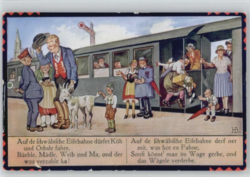 Serie 200 Bild 2 - Schwäbische Eisenbahn Böttcher, H. Künstlerkarte