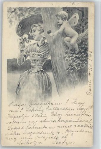 1902 reicht der Frau ein Herz - Verlag R.K.W. 788-3 AK