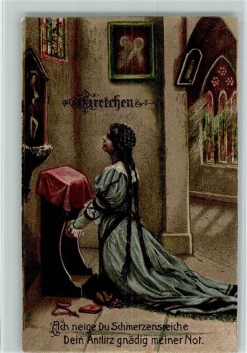 1925 Serie 124 - Gretchen im Gebet AK