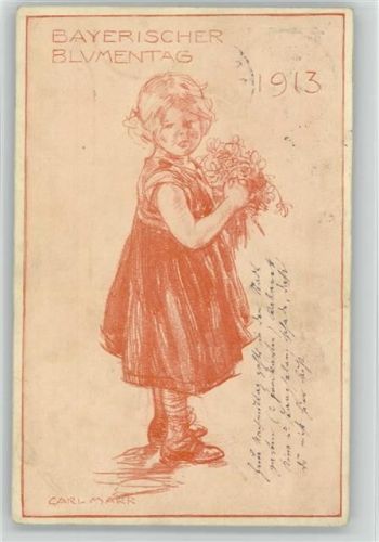 Bayr. Blumentag 1913 AK sign Carl Marr