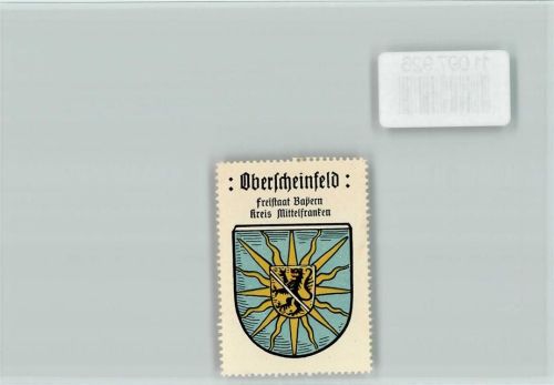 Oberscheinfeld Vignette Wappen Kaffee Hag ca 1920-1940