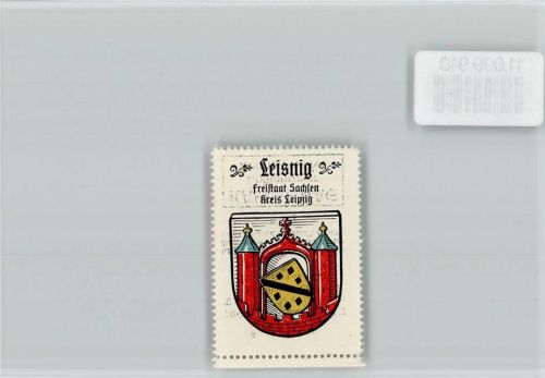 Leisnig Vignette Wappen Kaffee Hag ca 1920-1940