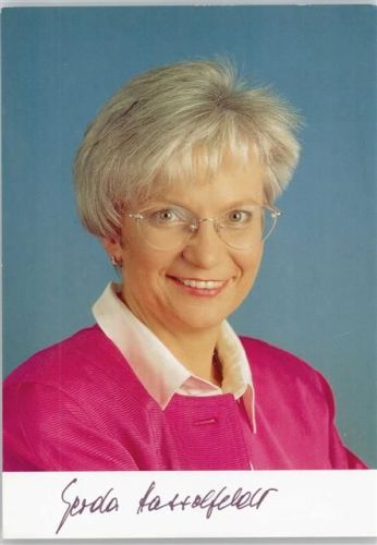 Gerda Hasselfeldt Bundesministerin für Raumordnung - Rückseite Lebenslauf
