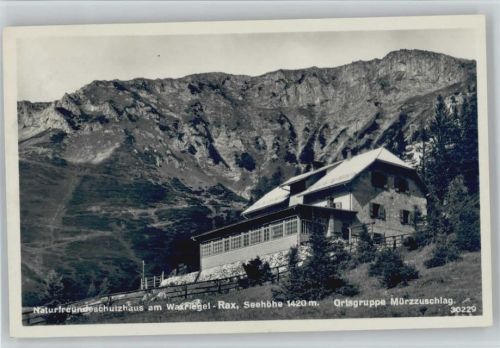 Naturfreundeschutzhaus am Waxriegel Rax Hüttenstempel