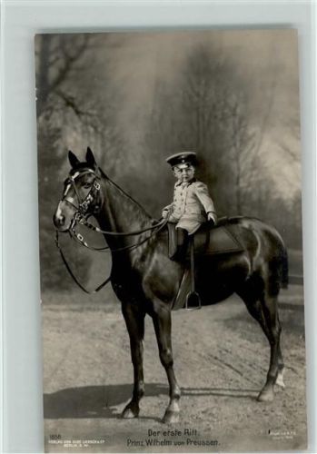 Der erste Ritt, Prinz Wilhelm als kleines Kind. Nr. 1856 Liersch
