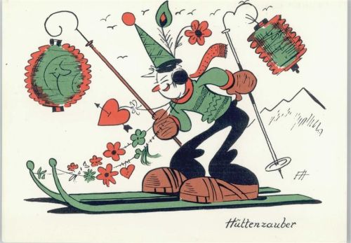 Hüttenzauber - Ski - Lampions - Primus Serie Comic