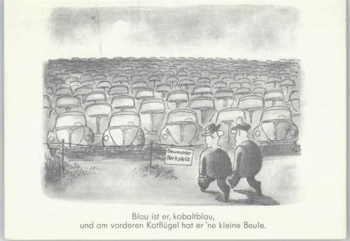 Aus der Serie "Spaß am VW" - Comic - Humor - Volkswagen ca 1984 AK