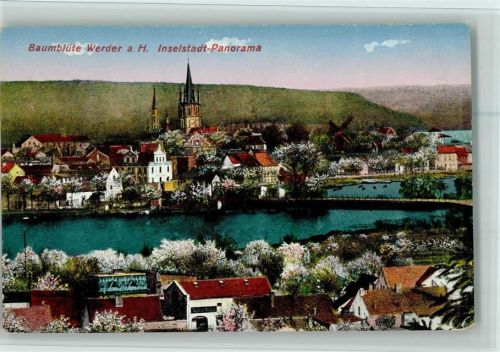 Werder Baumblüte Inselstadt-Panorama