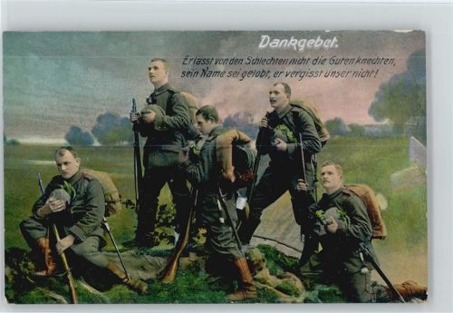 Dankgebet der Soldaten