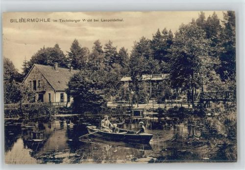 Leopoldstal Waldgaststätte Pension Silbermühle Ruderboot ex Sammlung Busse