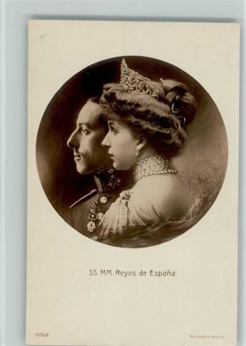 Spanien - MM Reyes des Espana Foto AK Schmuck
