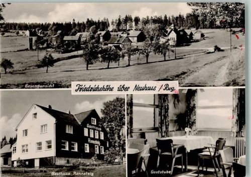 Gasthaus Rennsteig Innenaufnahme Gaststube Friedrichshöhe