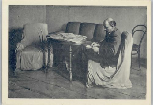 Lenin beim Schreiben